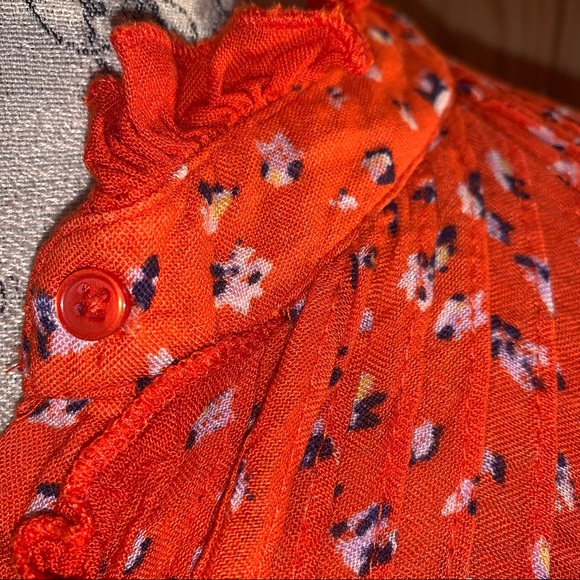 Free People Rare Feeling Orange Maxi Dress - Picture 5 of 16